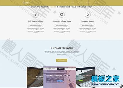 单页html5网站制作模板图2