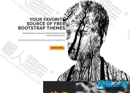 全屏个性前端工程师web简历模板图2