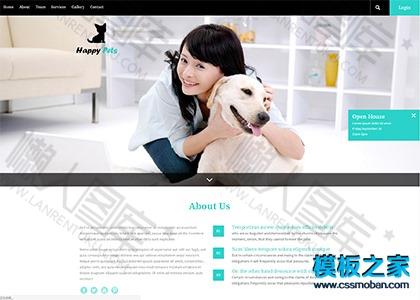 萌宠爱狗人士博客单页网页模板图2