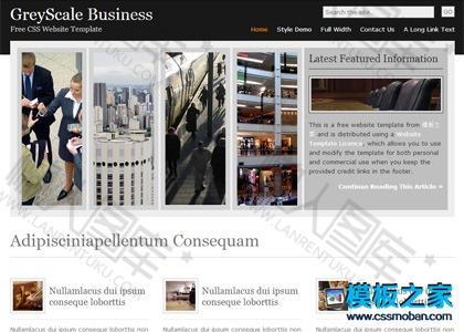 图片排版商业展示网页模板图2