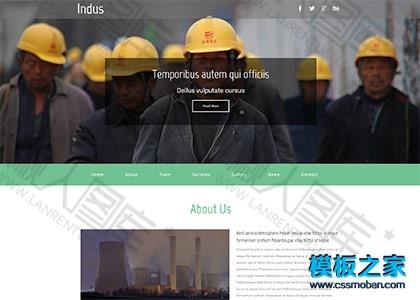 工业制造类企业网站模板图2