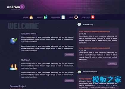 女性美容会所网站模板图2
