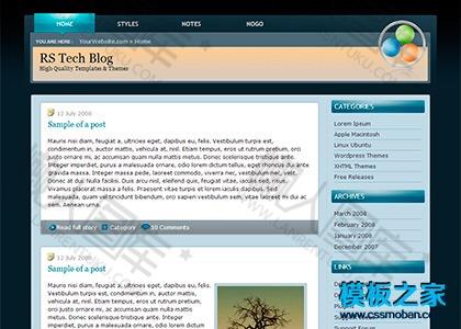 按钮企业展示CSS模板图2