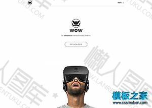 简洁虚拟VR产品项目官网模板