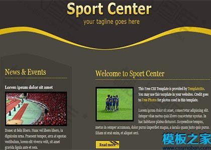 体育运动网站html模板图2