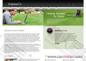 简洁商务企业网站模板