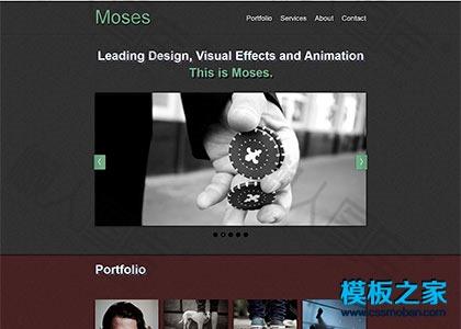 响应式大图幻灯视觉设计html5模板图2