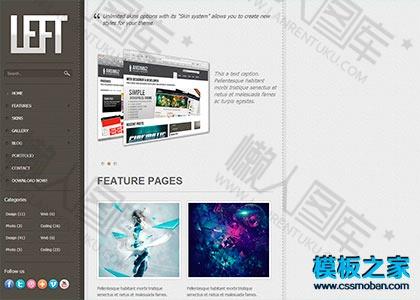 个人主页作品展示博客整站模板图2