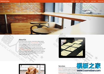 简洁bootstrap引导页模板图2