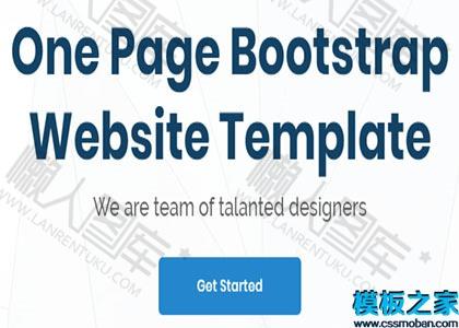 one page多用途简洁现代风网站模板图2
