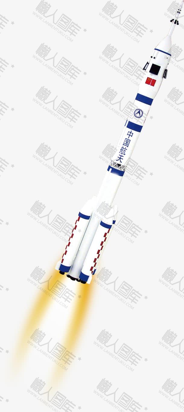 卡通嫦娥五号火箭