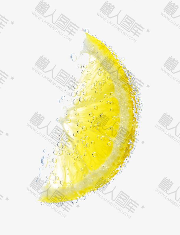 冒泡的柠檬矢量图