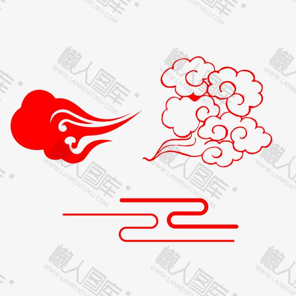 中式古典祥云图案图1