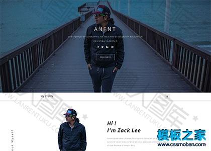 个人简历web网站模板图2