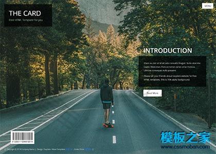 毕业设计个人主页html5模板图2