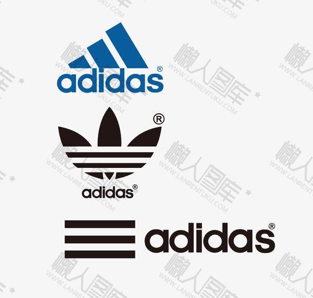 三种阿迪达斯品牌logo