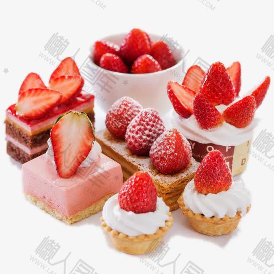 草莓蛋糕高清摄影