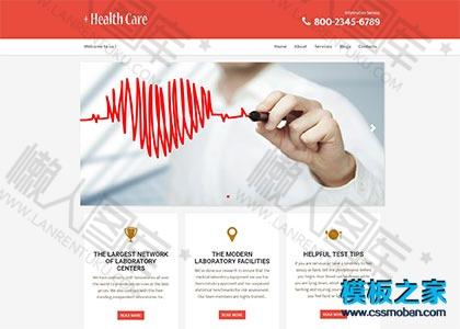 健康体检服务公司网站模板图2