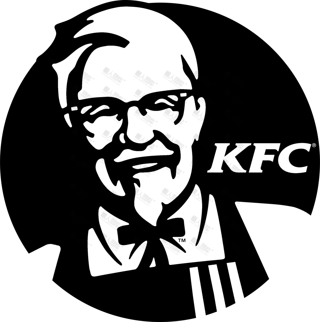 黑色肯德基KFC图标