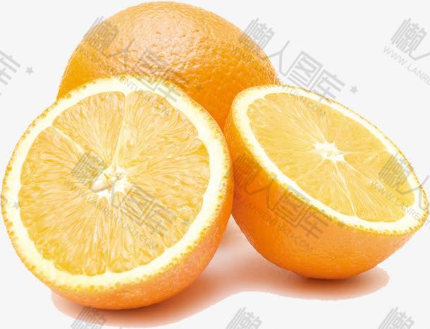 切开的橙子高清实拍