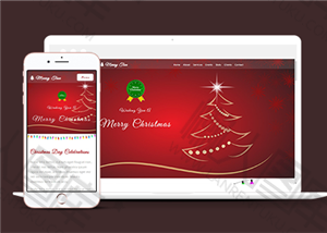 通用企业圣诞节活动页面网站模板