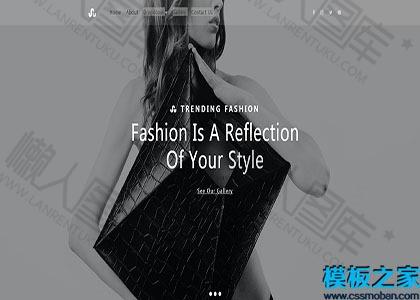 时尚模特公司网站网页轮播banner模板图2