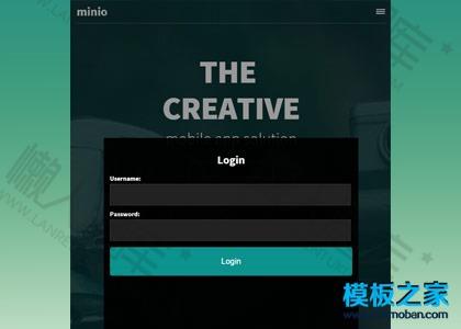 浅绿色扁平化手机wap网站模板图2