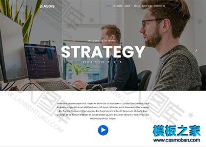 金融理财投资顾问响应式网站模板图2