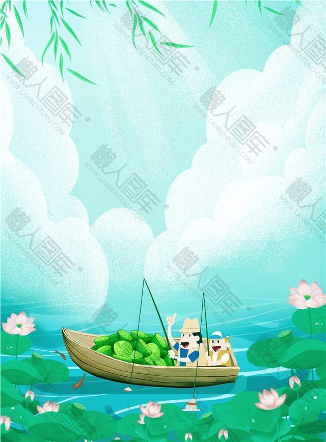 小清新二十四节气之立夏广告平面海报