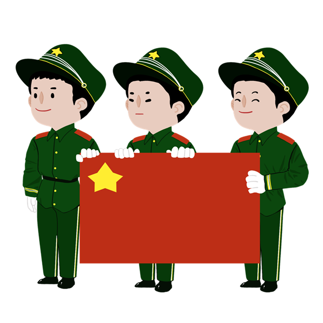 原创手绘风军人图片素材图1