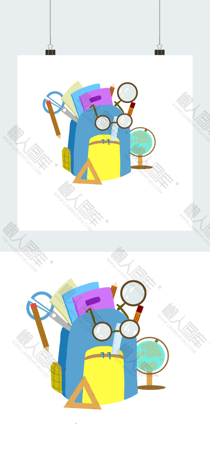 开学季卡通书包图片图2