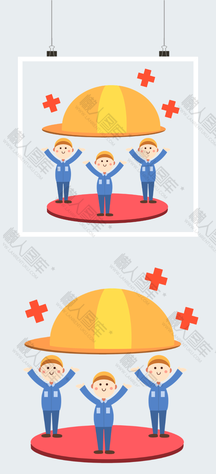 安全生产卡通插画图2