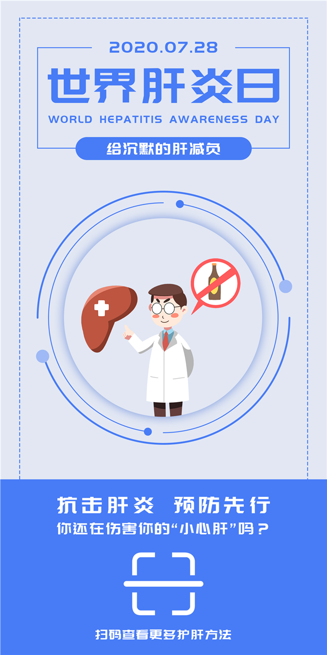 世界肝炎日宣传手机海报