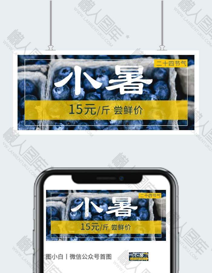 小暑节气水果促销微信公众号素材图1