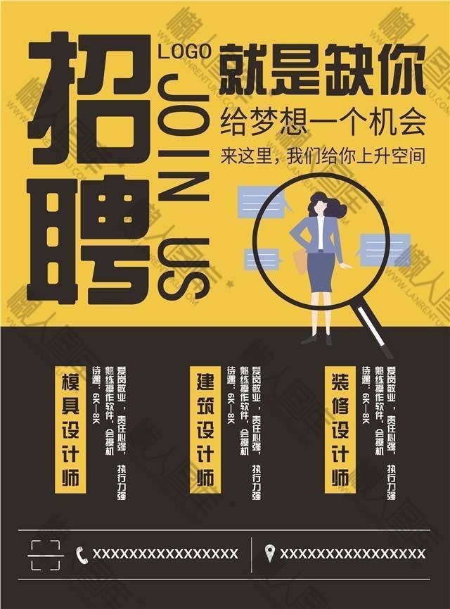 合伙人招聘海报素材图1