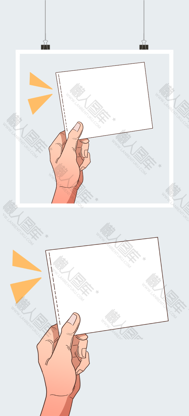 单手白纸绘画图片素材图2