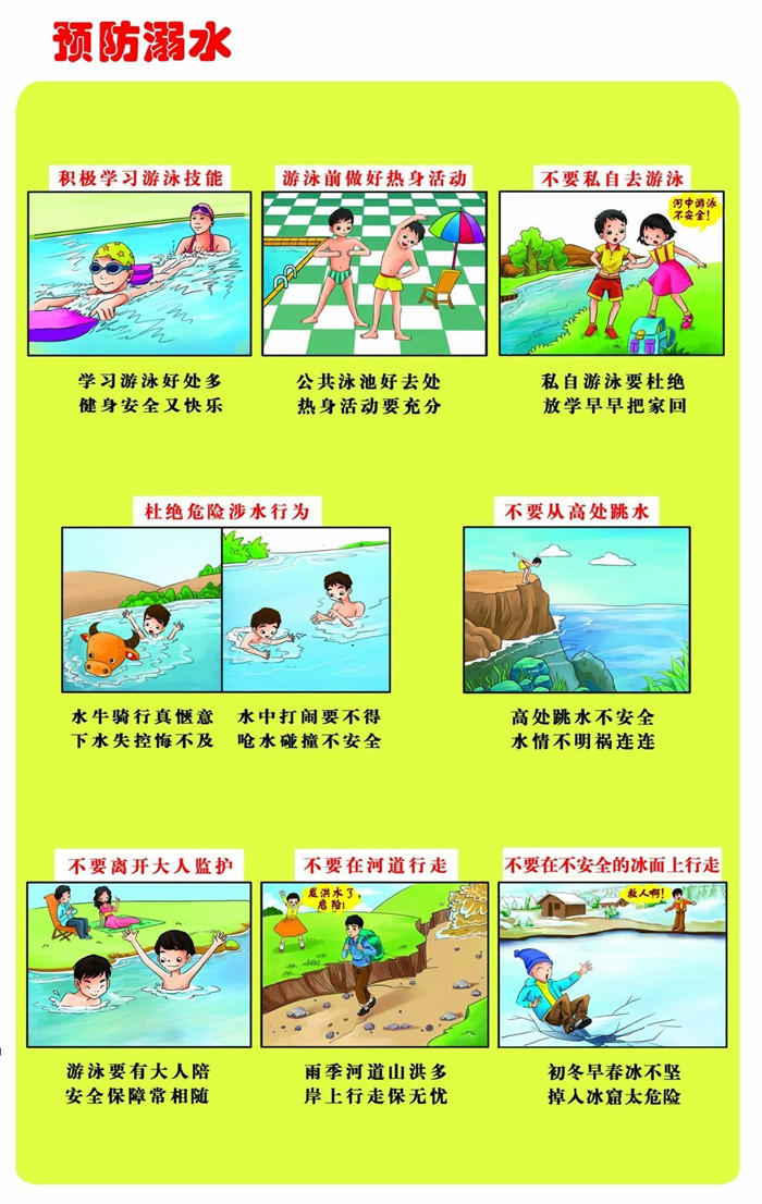 防溺水安全教育宣传海报