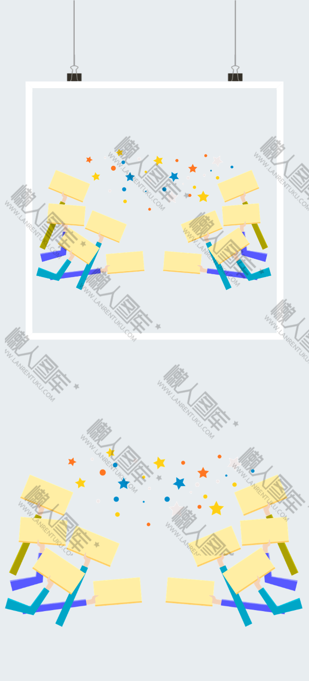 新闻记者举话筒插画图片图2