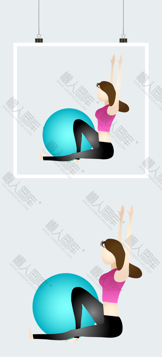 人物健身插画图2