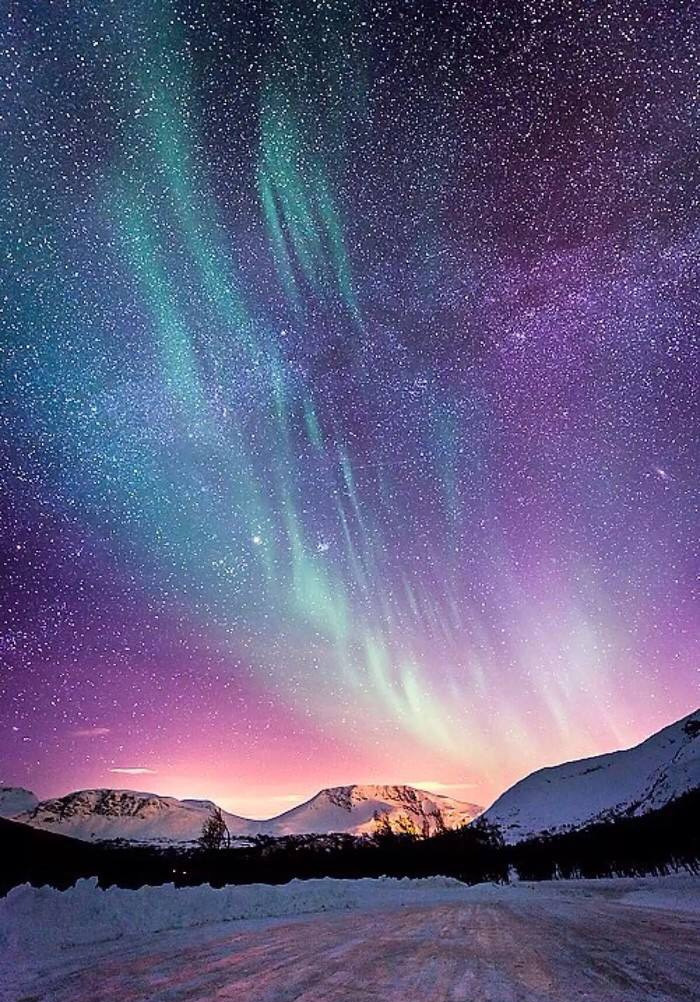 北极星光风景图片