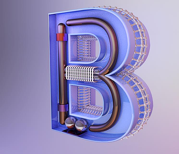 英文字母C4D图片设计图1