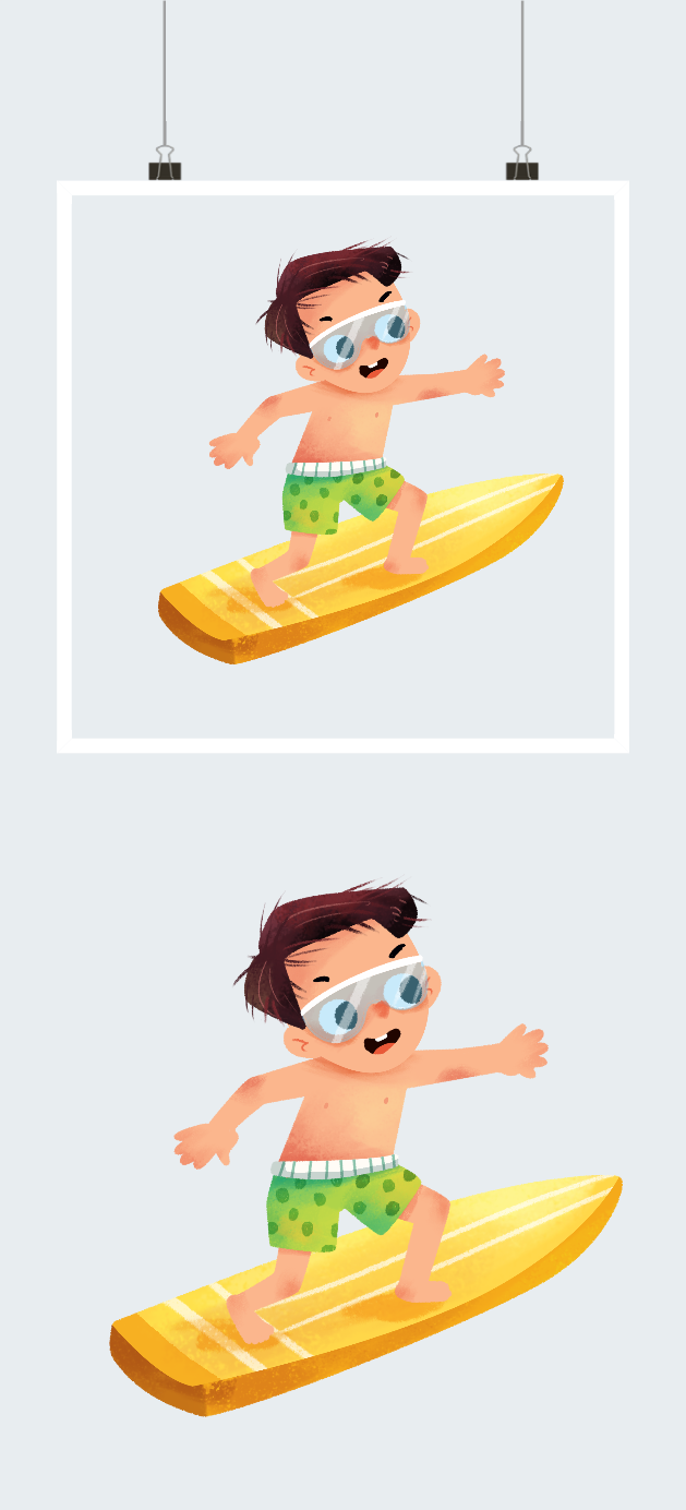 夏季海滩冲浪宣传海报图2