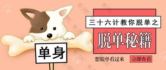 单生狗脱单秘籍微信公众号素材图1