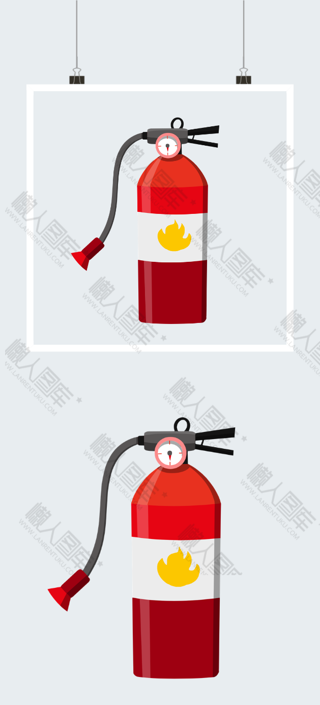 消防灭火器免扣素材图2