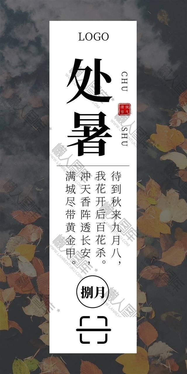 传统24节气处暑宣传图片