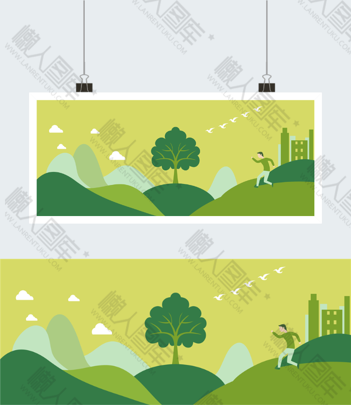 绿色环保风景背景图片图2