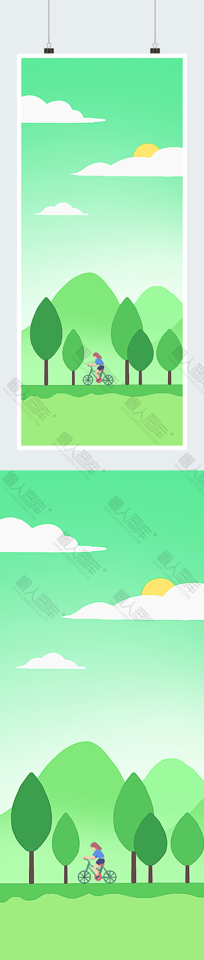 绿色森林节日素材图片图2