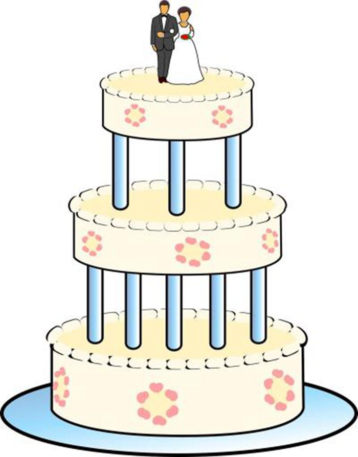 婚礼蛋糕插画