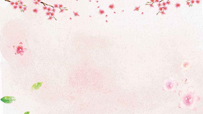 小清新樱花背景图图1