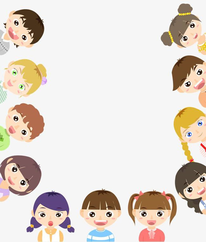 卡通人物边框图1